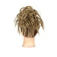 thumbnail image 1 of Blonde And Brown Synthetic Wig High Temperature Silk Fiber Messy Bun Hair Tie Elastic Band Natural, 1 of 4