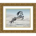 thumbnail image 1 of Blonde Attitude 14x12 Gold Ornate Wood Framed with Double Matting Museum Art Print Titled - LIndomptable, 1 of 4
