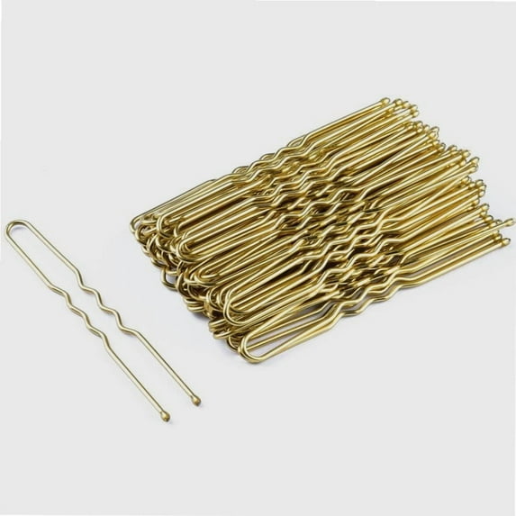 Blonde Bobby Pins, Blonde Hair Pins Bobby Pins Blonde Hair Pins for Buns Ballet Bun Pins for Women Girls with Box-80 count (2.4 inch)