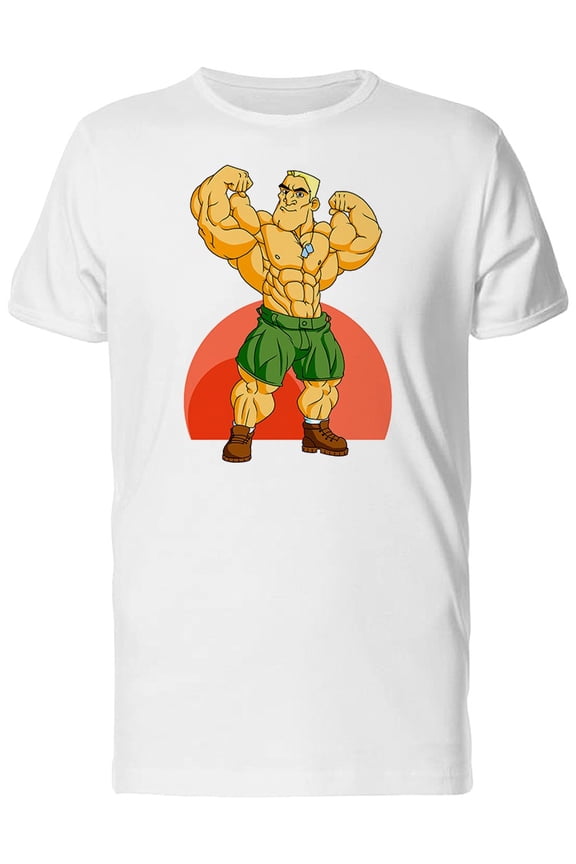 Blonde Bodybuilder Soldier Tee Men's - Men T-Shirt, 3XL