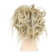 thumbnail image 1 of Blonde Brown High Temperature Silk Synthetic Wig Messy Bun Hair Tie Elastic Band Natural Fiber Heat, 1 of 4