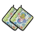thumbnail image 1 of Blonde Funky Mermaid Pair of Pot Holders, 1 of 3