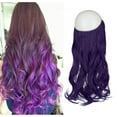 thumbnail image 1 of Blonde Invisible Wire in Hair Extensions Curly Long Synthetic Hairpieces for Women Blonde Hair Piece 20 Inch 4.2 Oz Invisible Headband Wire Fish Line Hidden Extensions, 1 of 8
