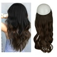 thumbnail image 1 of Blonde Invisible Wire in Hair Extensions Curly Long Synthetic Hairpieces for Women Blonde Hair Piece 20 Inch 4.2 Oz Invisible Headband Wire Fish Line Hidden Extensions, 1 of 8
