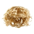 thumbnail image 1 of Blonde Long Wavy Pet Wig With Adjustable Strap Soft Cosplay Hairpiece For Cat Dog Halloween Christmas Party Dress Up(Yellow),One Size,Gold, 1 of 4