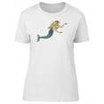 thumbnail image 1 of Blonde Swimming Mermaid T-Shirt Women -Image by Shutterstock, Female Large, 1 of 2