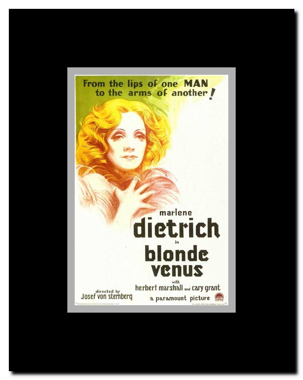 Blonde Venus Framed Movie Poster