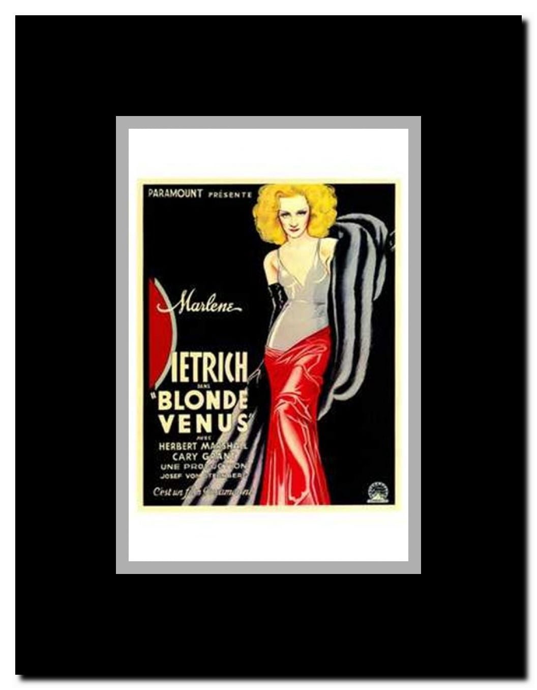 Blonde Venus Framed Movie Poster