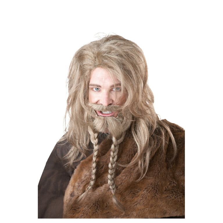 Brown viking wig hot sale