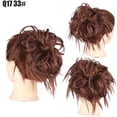 thumbnail image 1 of Blonde and Brown High Temperature Silk Synthetic Messy Hair Tie Bun Wig Fiber Natural for Stylish, 1 of 3