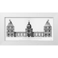 thumbnail image 1 of Blondel, Jacques Francois 24x14 White Modern Wood Framed Museum Art Print Titled - Palais du Luxembourg, Elevation- Entrance, 1 of 4