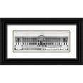 thumbnail image 1 of Blondel, Jacques Francois 32x14 Black Ornate Wood Framed with Double Matting Museum Art Print Titled - Louvre, Principal Facade, 1 of 4
