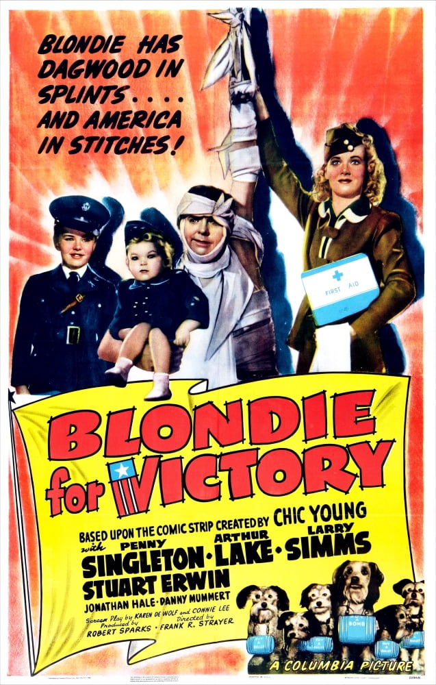 Blondie For Victory U Canvas Art - (24 x 36)