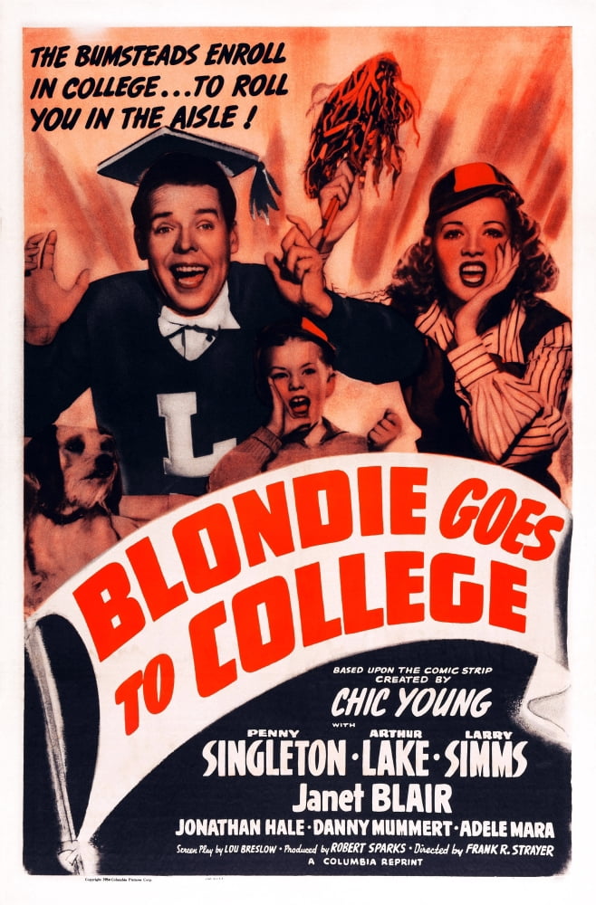 Blondie Goes To College U Canvas Art - (24 x 36)