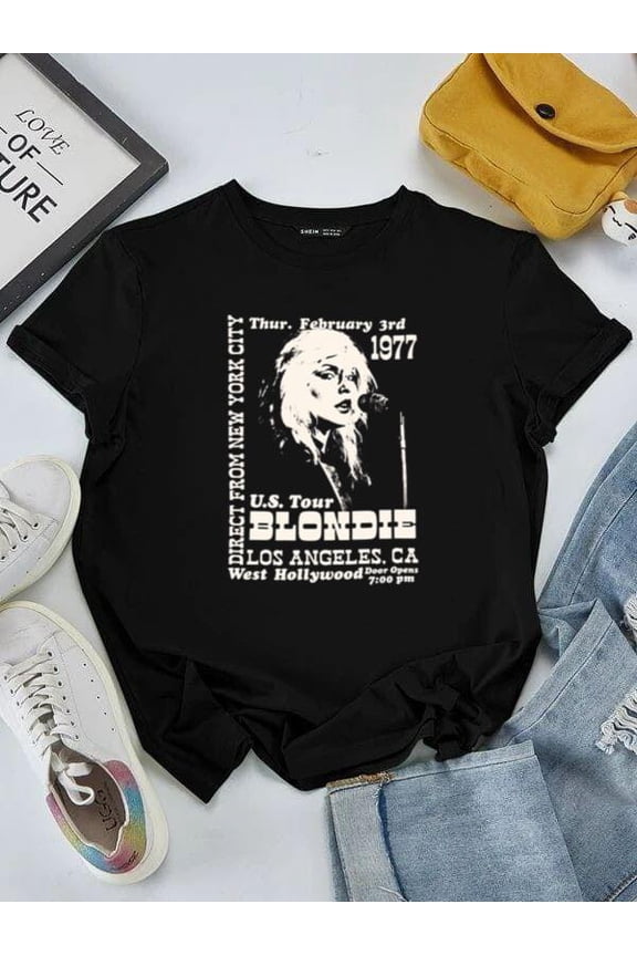 Blondie Heart of Glass One Way Or Another New Wave Punk Rock Unisex tee V50755, for men & women, up to size 5XL