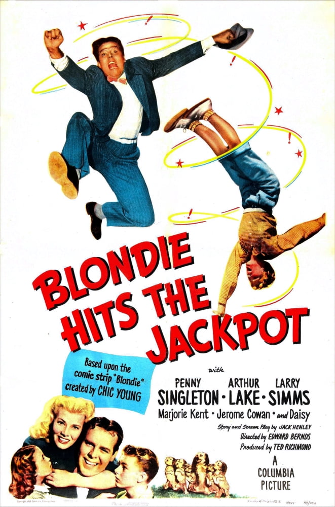 Blondie Hits The Jackpot U Canvas Art - (11 x 17)