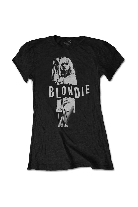 Blondie Ladies T-Shirt: Mic. Stand (XXXX-Large)