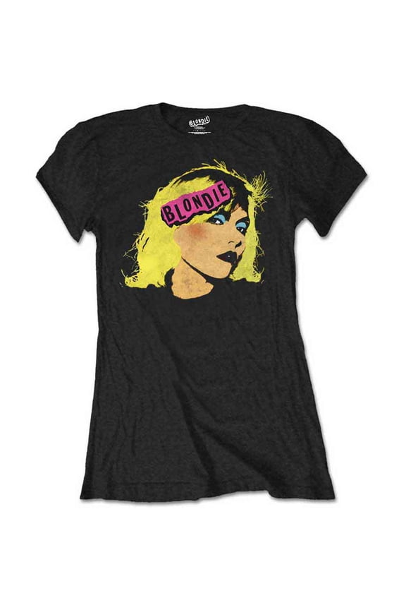 Blondie Ladies T-Shirt: Punk Logo (Large)