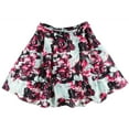 thumbnail image 1 of Blondie Nites Womens Floral A-line Skirt, Green, Juniors, 3, 1 of 1
