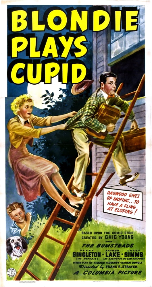 Blondie Plays Cupid U Canvas Art -  (11 x 17)