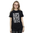 thumbnail image 1 of Blondie Womens Punk NYC Cotton Boyfriend T-Shirt, 1 of 3