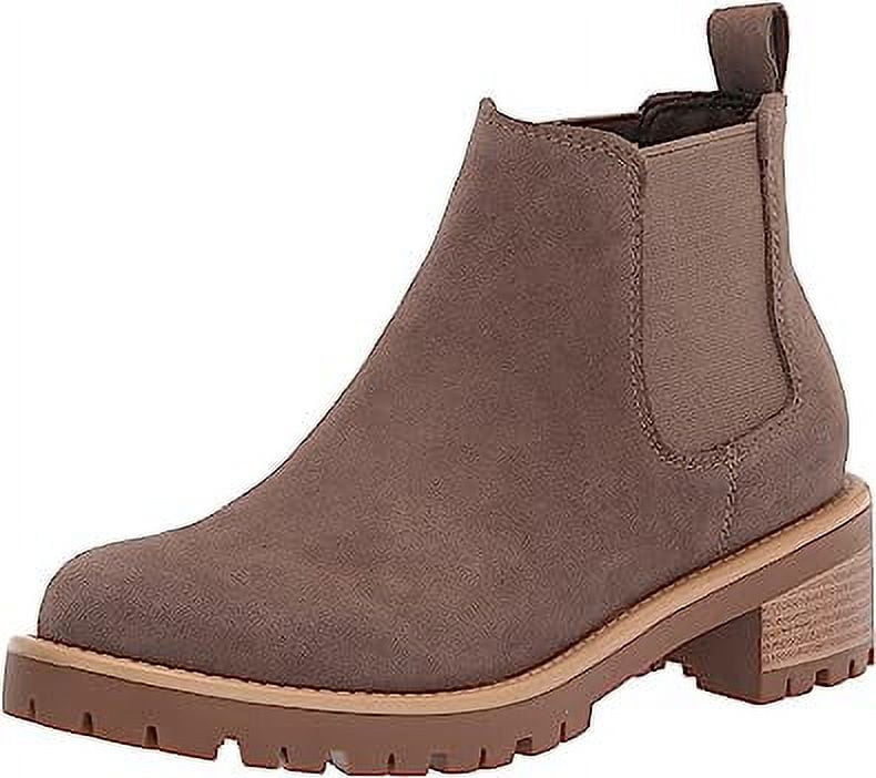 Blondo Mayes Dark Taupe Suede Waterproof Rounded Toe Pull On