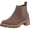 thumbnail image 1 of Blondo Mayes Dark Taupe Suede Waterproof Rounded Toe Pull On Fashion Ankle Boots (DK Taupe, 9.5), 1 of 6