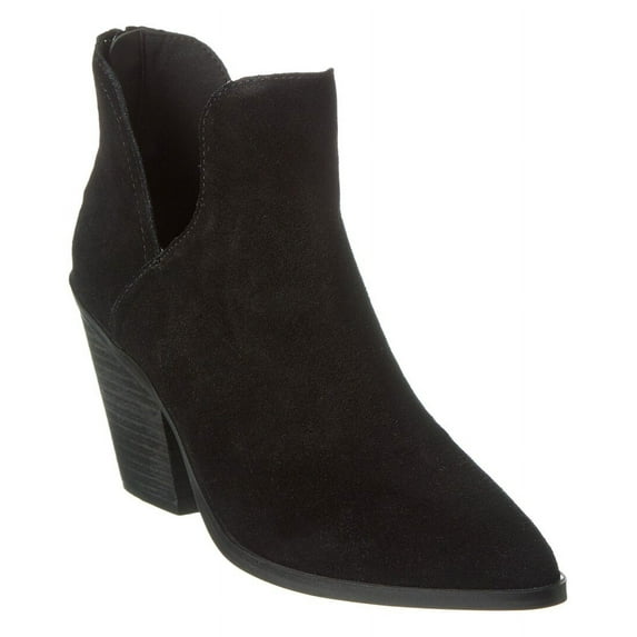 Blondo Neda Waterproof Suede Cut Out Block Heel Bootie (Women's)