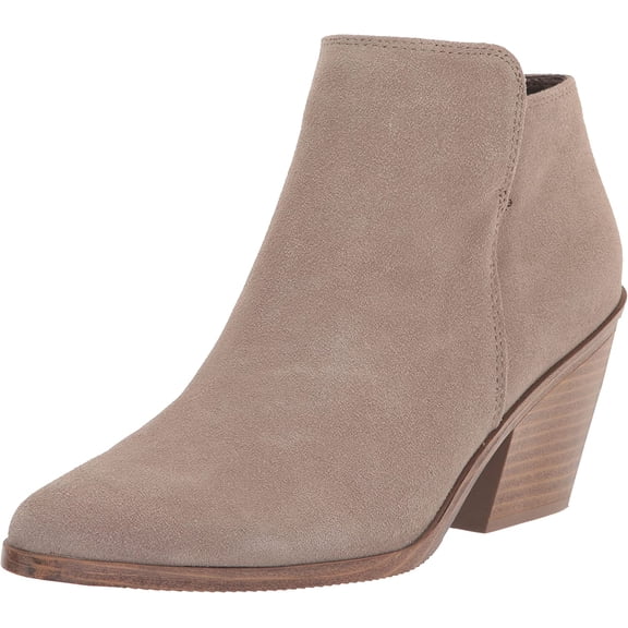 Blondo Noel Mushroom Pointed Toe Pull On Waterproof Block High Heel Ankle Boots (Mushroom, 6)