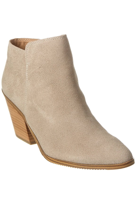 Noel Mushroom Pointed Toe Pull On Waterproof Block High Heel Ankle Boots (Mushroom, 8)