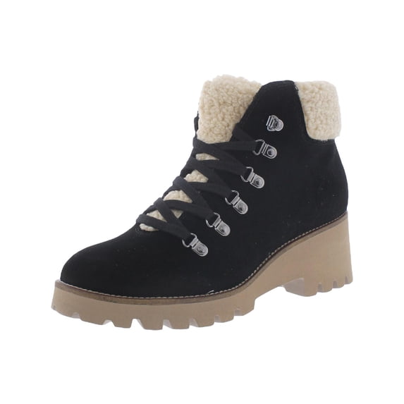 Blondo Womens Devin Waterproof Combat & Lace-up Boots Black 8.5 Medium (B,M)