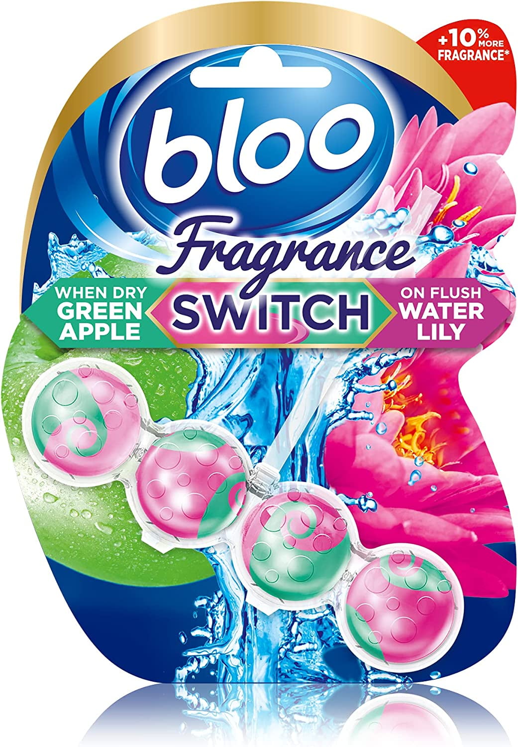 Bloo Fragrance Switch Lily & Apple Premium Toilet Rim Block  50G