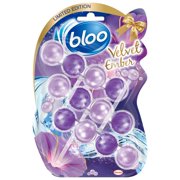 Bloo Limited Edition Toilet Rim Block Velvet Ember 3x50g Clear water Toilet Rim Block with Velvet Ember scent, anti-limescale formular, 3 X Toilet Rim Blocks