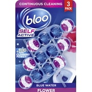 Bloo Self Active Triple Toilet Rim Block & Bowl Cleaner, Flower, Pack of 3