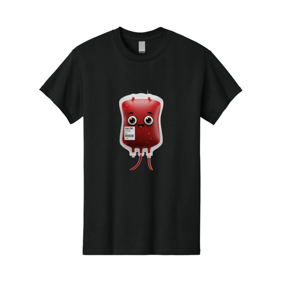 Blood-Bag Mens Graphic Tee, 100% Cotton, Casual Summer Wear BAA169