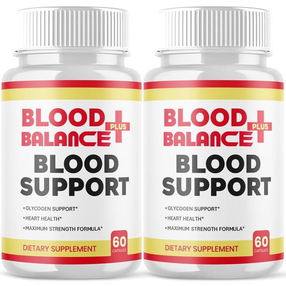 Blood Balance Plus Blood Support Pills Advanced Formula Vitamin Supplement Blood Balance + 120 Capsules