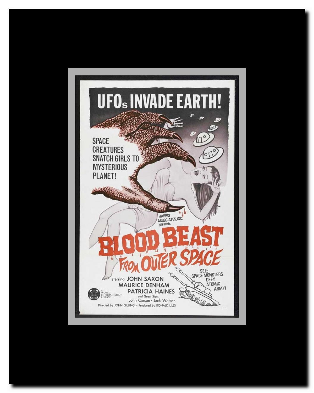Blood Beast From Outer Space Framed Movie Poster