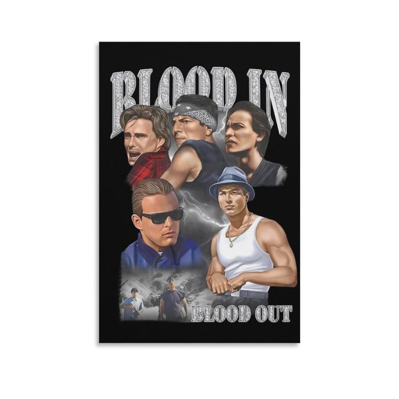 Blood In Blood Out Bound By Honor Vatos Locos Movie Poster (11) Room Aesthetic Poster Print Art Wall Painting Canvas Posters Gifts Modern Bedroom Decor 24x36inch(60x90cm)