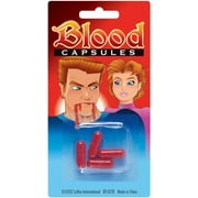 Loftus Halloween Mouth Fake Blood Capsules 4 Pack Red One Size