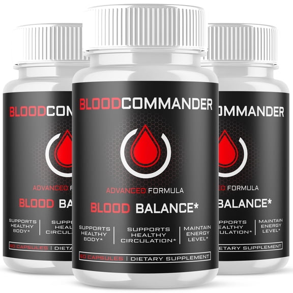 Blood Commander Blood Support Pills Advanced Formula Vitamin Supplement BloodCommander 180 Capsules