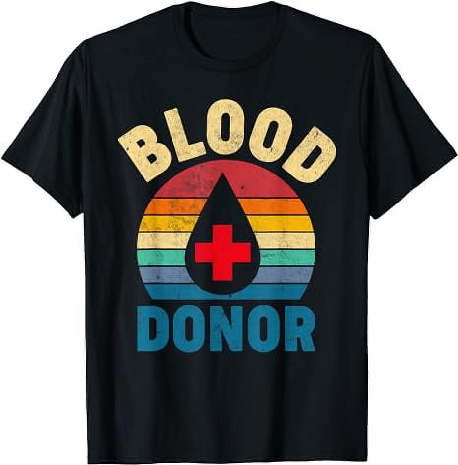 Blood Donor Vintage Phlebotomy Blood Donation T-Shirt - Walmart.com