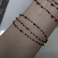 thumbnail image 1 of Blood Drop Bracelet Stainless Steel Cross Pendant Bracelet, 1 of 2