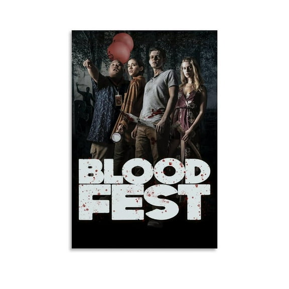 Blood Fest Movie Posters Canvas Art Posters for Room Aesthetic And Wall Art Picture Living Room Decor Poster
