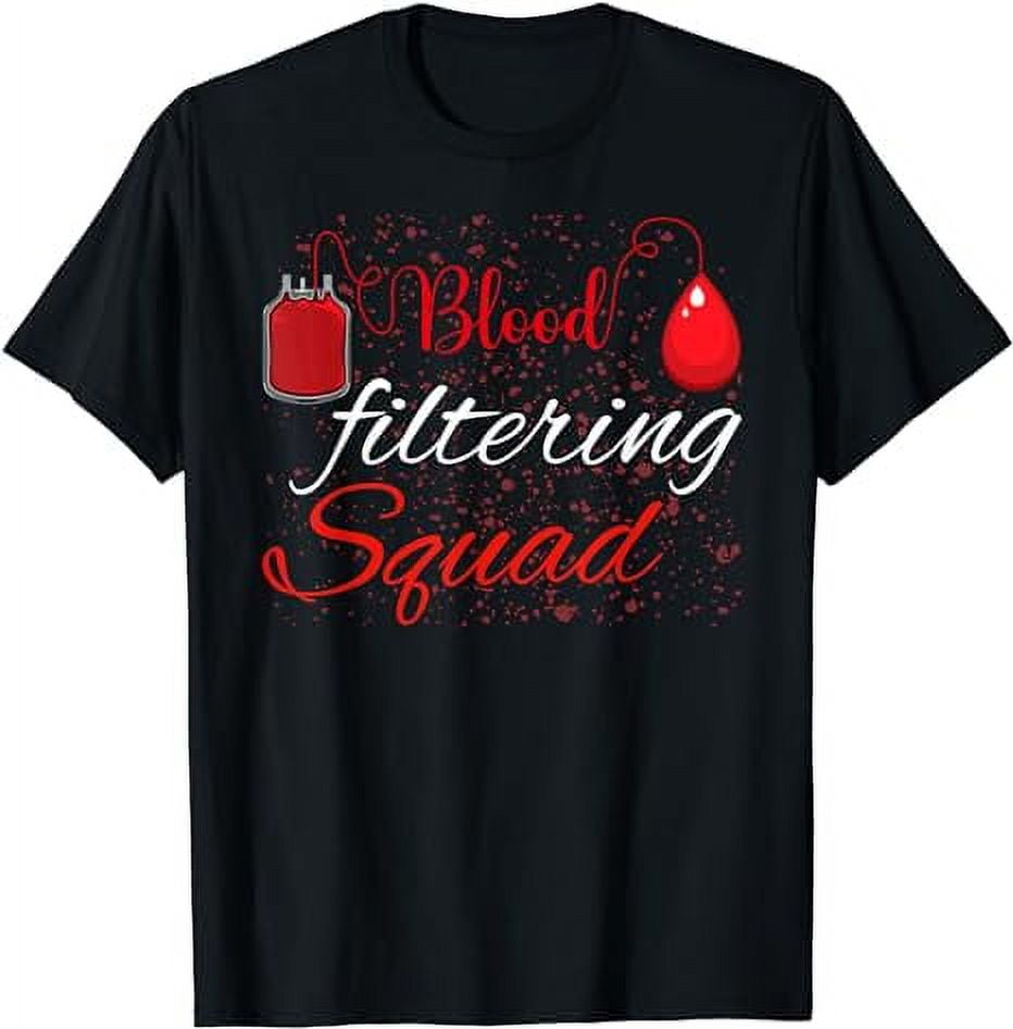 Blood Filtering Squad Blood Donation TShirt
