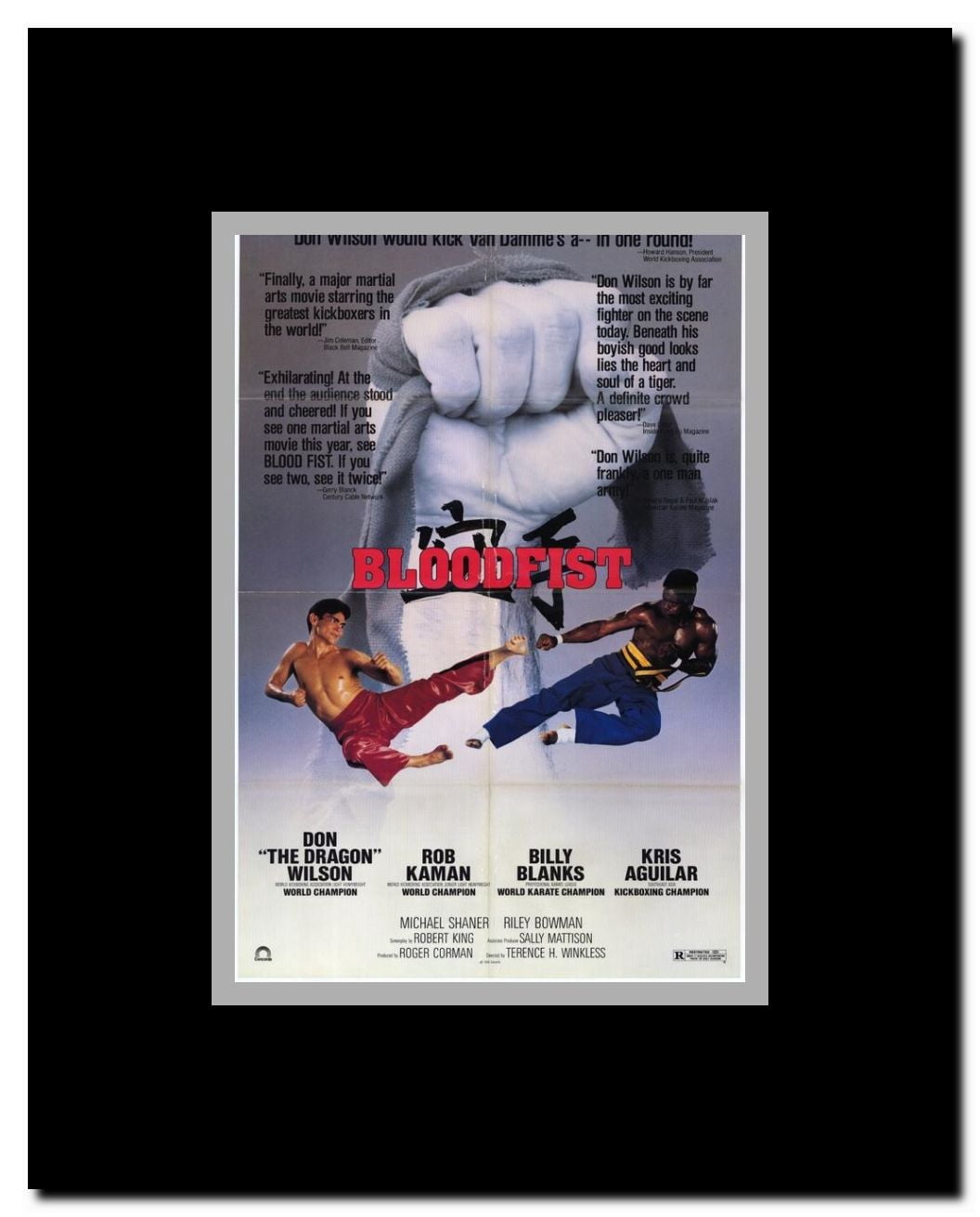 Blood Fist Framed Movie Poster