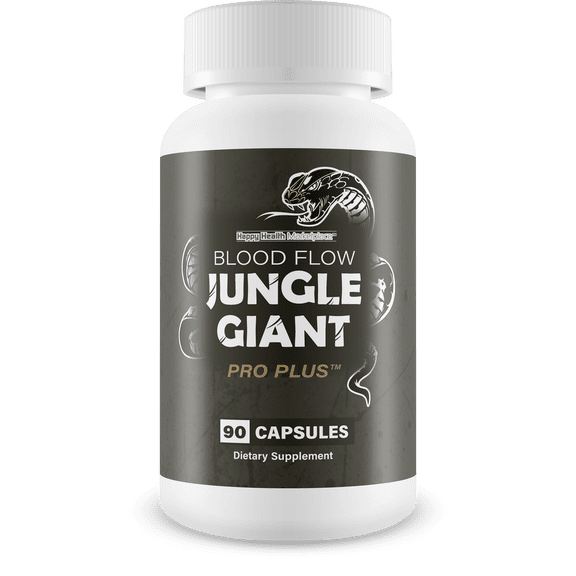 Blood Flow Jungle Giant Pro Plus - Improved Formula - Our Best Blood Flow Vasodilator Supplements for Men - Healthy Pressure Supplement - Natural Circulation Supplements - Male Circulation Supplement