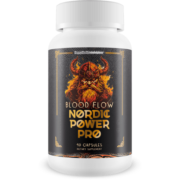Blood Flow Nordic Power Pro - Our Best Blood Circulation Supplements for Men - Increase Blood Flow Care - Better Blood Flow Nordic Power Male Pills - Male Nordic Power Supplement for Max Blood Flow