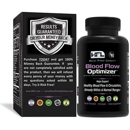 Blood Flow Optimizer by Dr Sam Robbins | Blood Flow and Circulation |Made in USA| Contains Nattokinase, Ginger, Green Tea Extract, White Willow Extract and Other Vitamins and Minerals | 60 Capsules