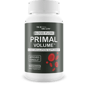 Blood Flow Primal Volume - Our Best Blood Flow Support Supplement - Increase Blood Flow Circulation Support - Advanced Blood Flow Vasodilator Nitric Oxide Supplement - Best Nitric Oxide Booster Pills