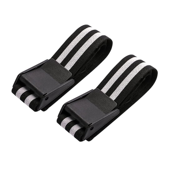 Blood Flow Restricting Occlusion Exercise Belt For Hip Lift, Squats, Thighs, Fitness - black and white